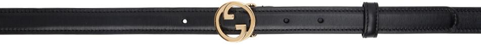 

Тонкий пояс черной блондинки Gucci