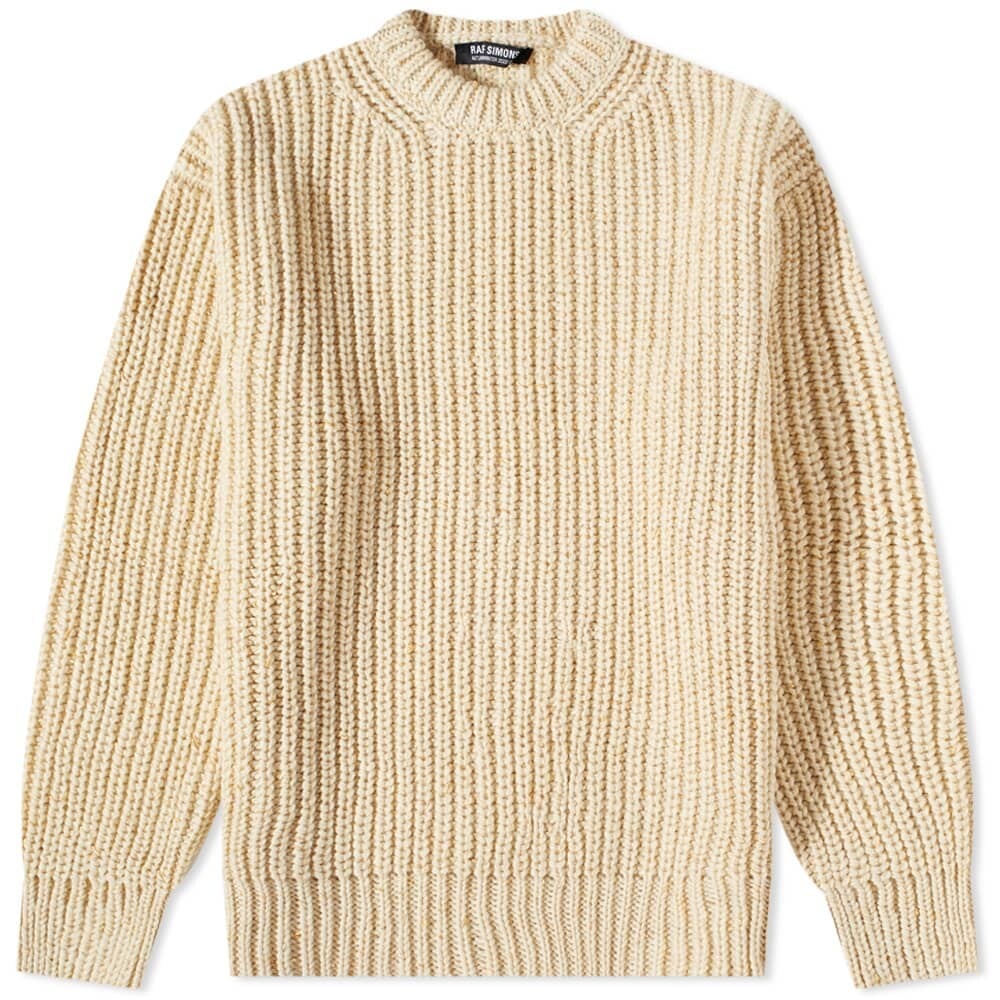 

Джемпер Raf Simons Ribbed Crew Knit, Серый