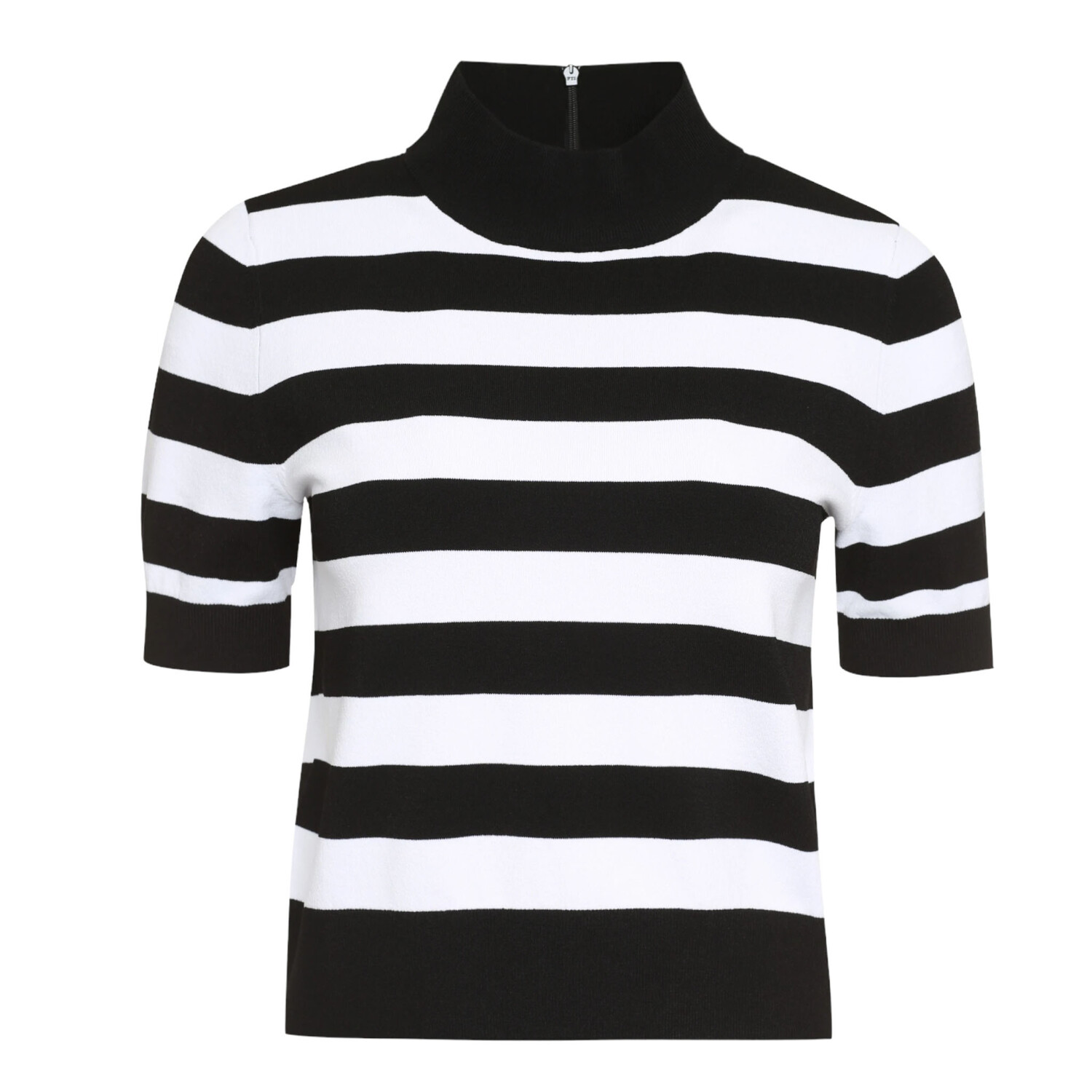 

Топ Michael Kors Striped Knit, черный/белый