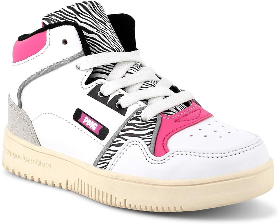 Кроссовки Primigi 49622, цвет White/Zebra/Fuchsia