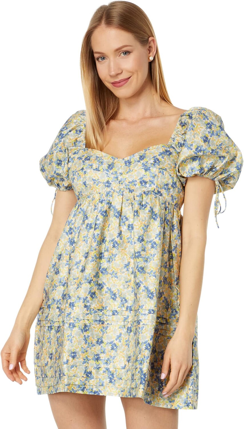 

Платье Babydoll с цветочным принтом English Factory, цвет Blue Multi