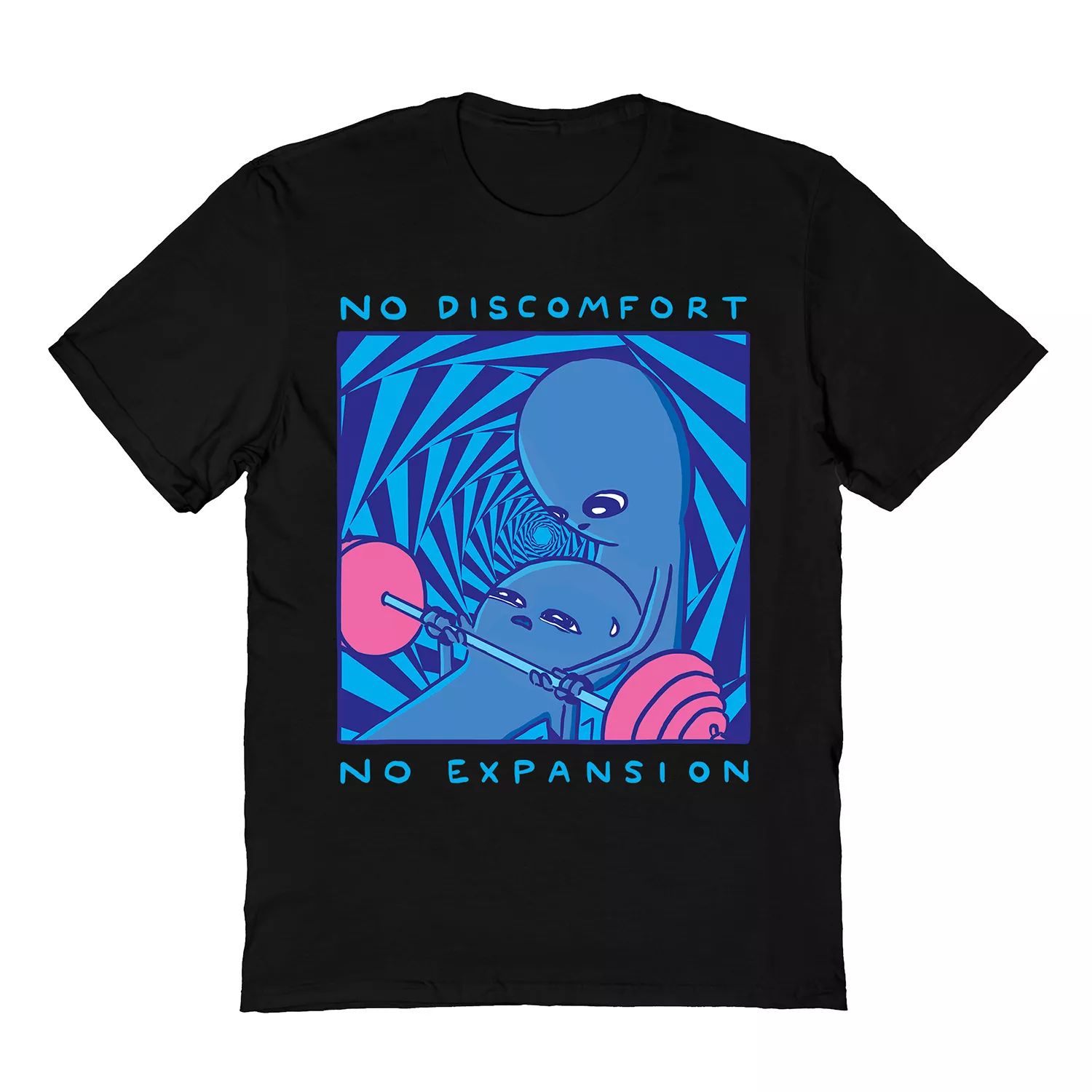 pyle nathan w strange planet the sneaking hiding vibrating creature Мужская футболка Strange Planet от Nathan Pyle No Discomfort No Expansion Tee COLAB89 by Threadless