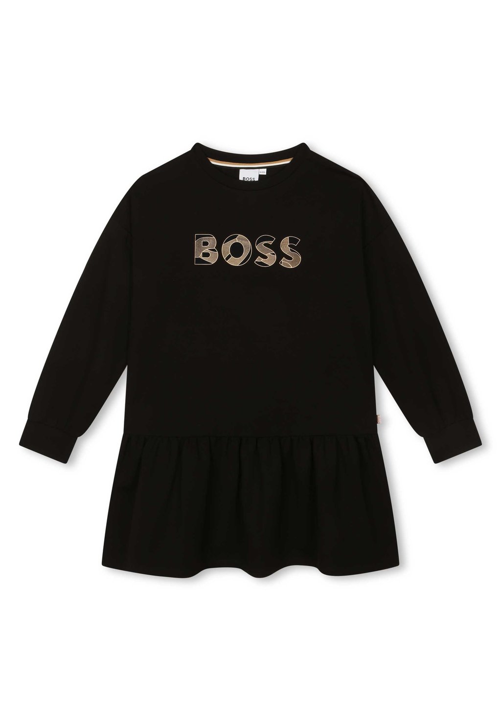Трикотажное платье BOSS Kidswear, цвет black