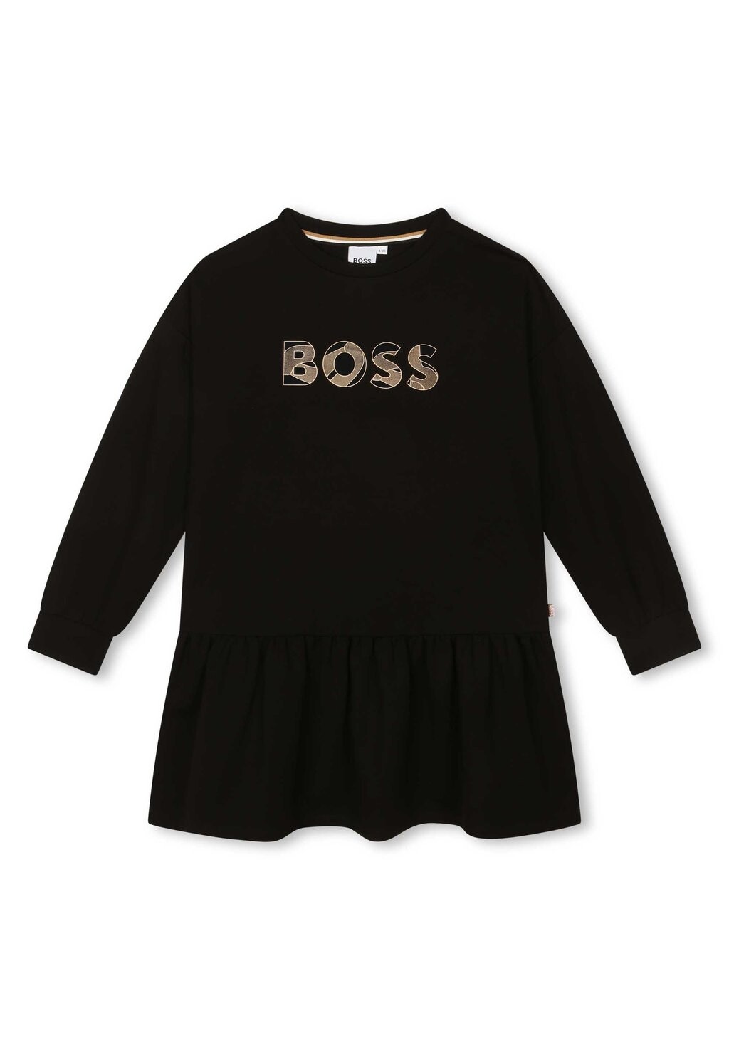 

Трикотажное платье BOSS Kidswear, цвет black