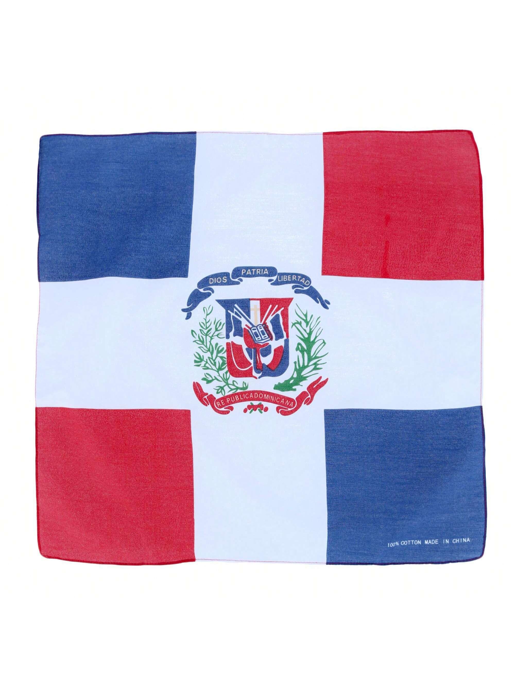 Набор бандан CTM из хлопка с флагом Доминиканской Республики (12 шт.), несколько клуб нумизмат банкнота 1000 песо доминиканской республики 2020 года дворец республики