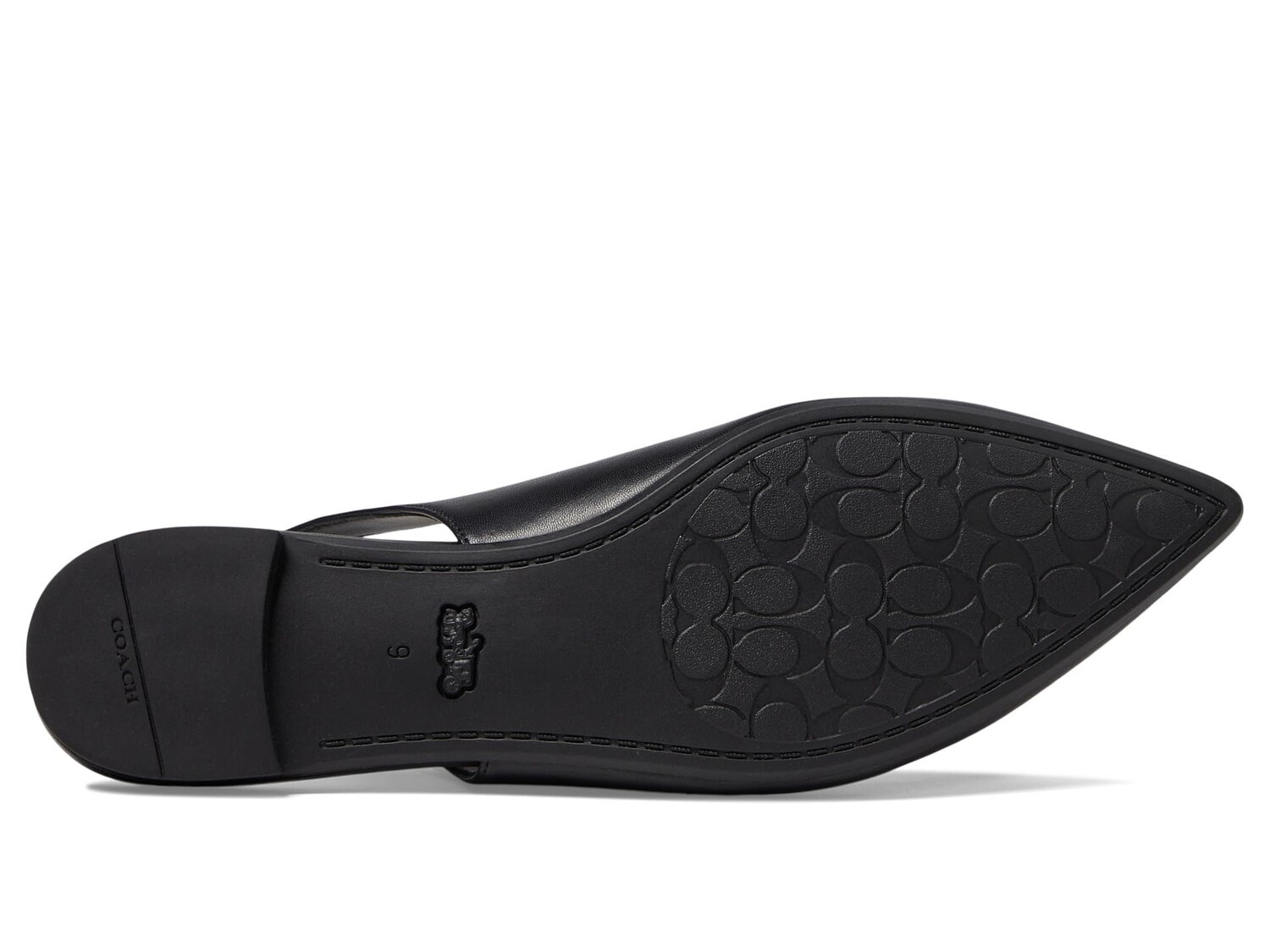 

Обувь на низком каблуке COACH Veronica Leather Skimmer