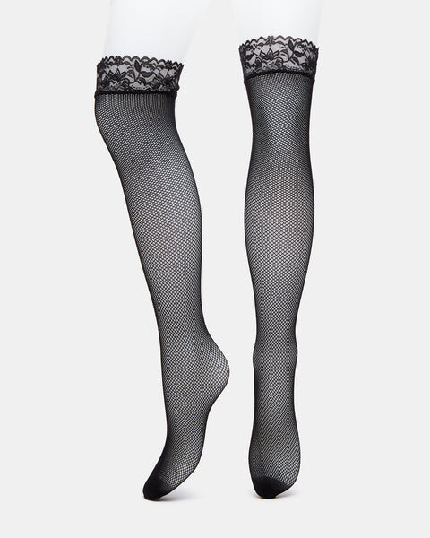 

Колготки Fishnet Over The Knee Tights Steve Madden, черный