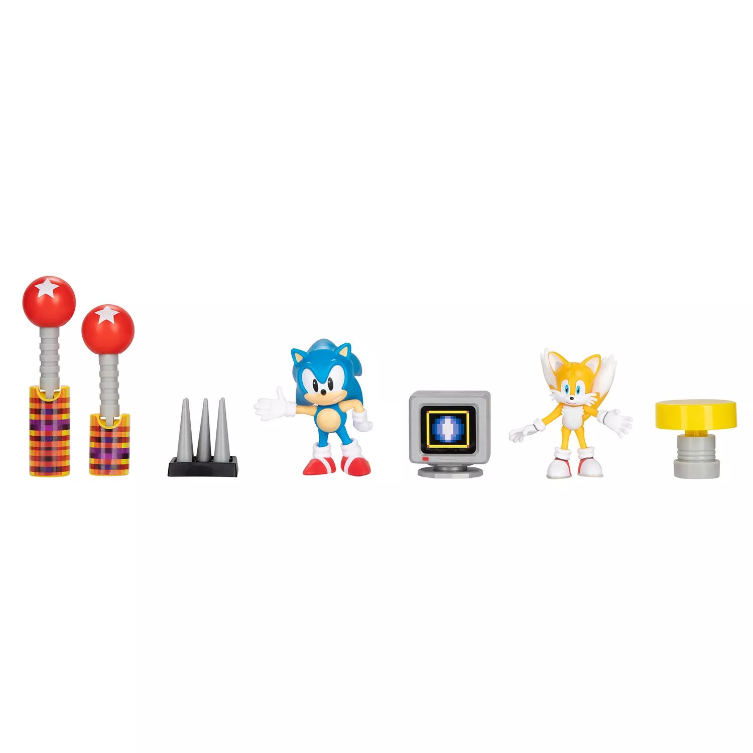 Набор диорам с 2,5-дюймовыми фигурками Jakks Sonic The Hedgehog, посвященный 30-летнему юбилею Jakks эластика jakks pacific суперсемейка 2