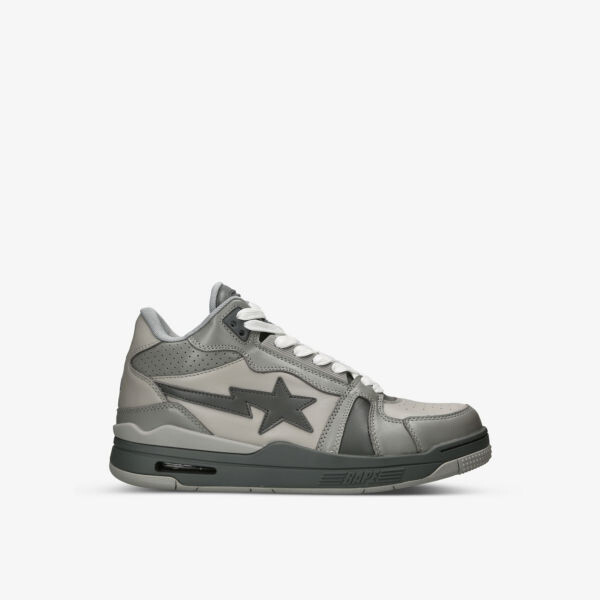 

Кожаные кроссовки средней высоты BAPE STA M1 A Bathing Ape, серый