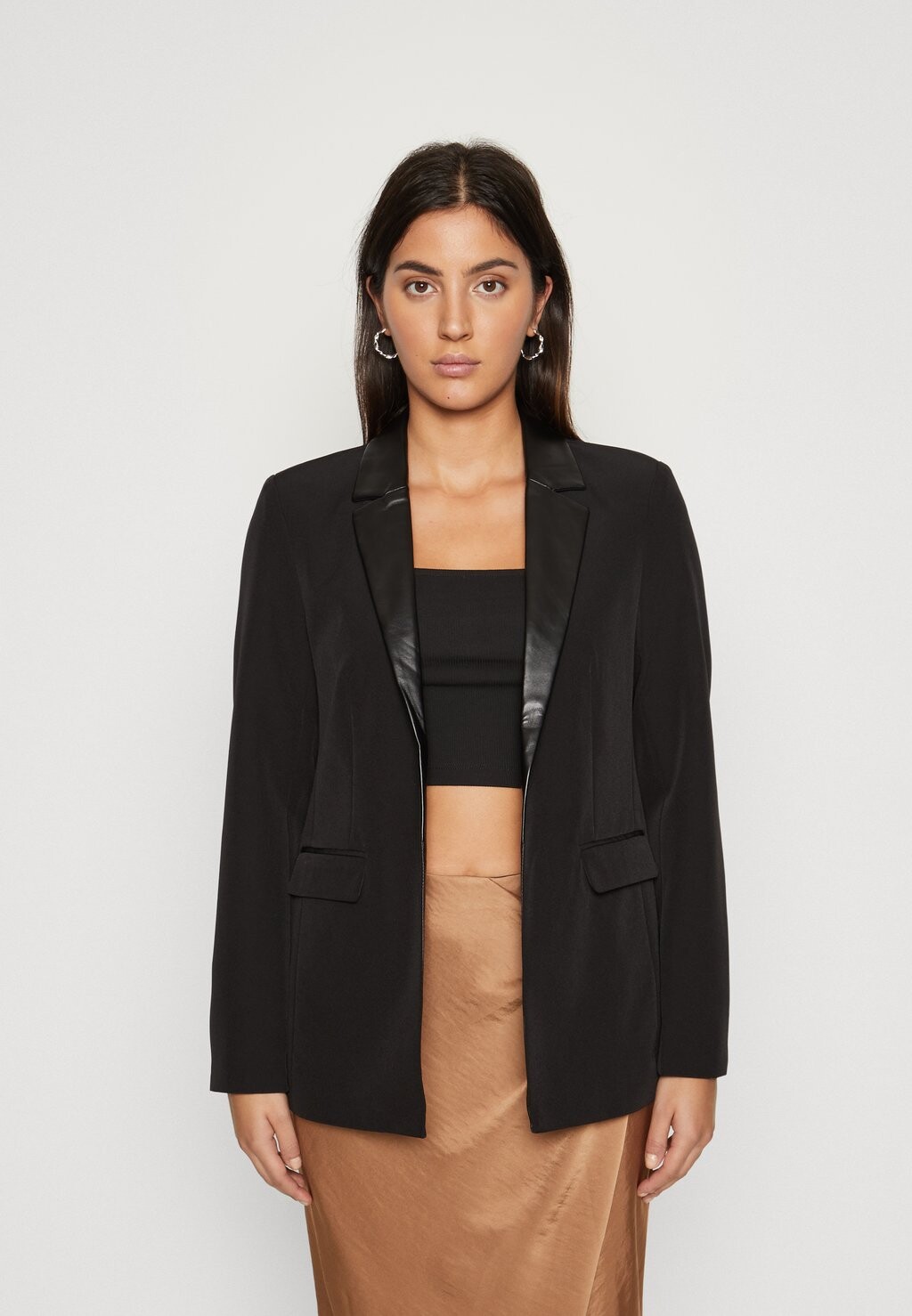 

Блейзер PCBOSSY DETAIL Pieces, черный