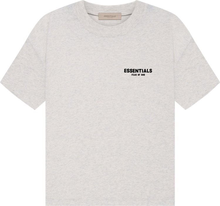 Футболка Fear of God Essentials Tee 'Light Oatmeal', серый - фото