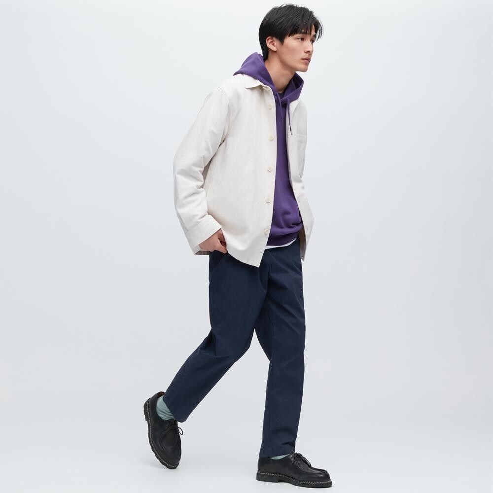 

Эластичные укороченные брюки унисекс Uniqlo, синий