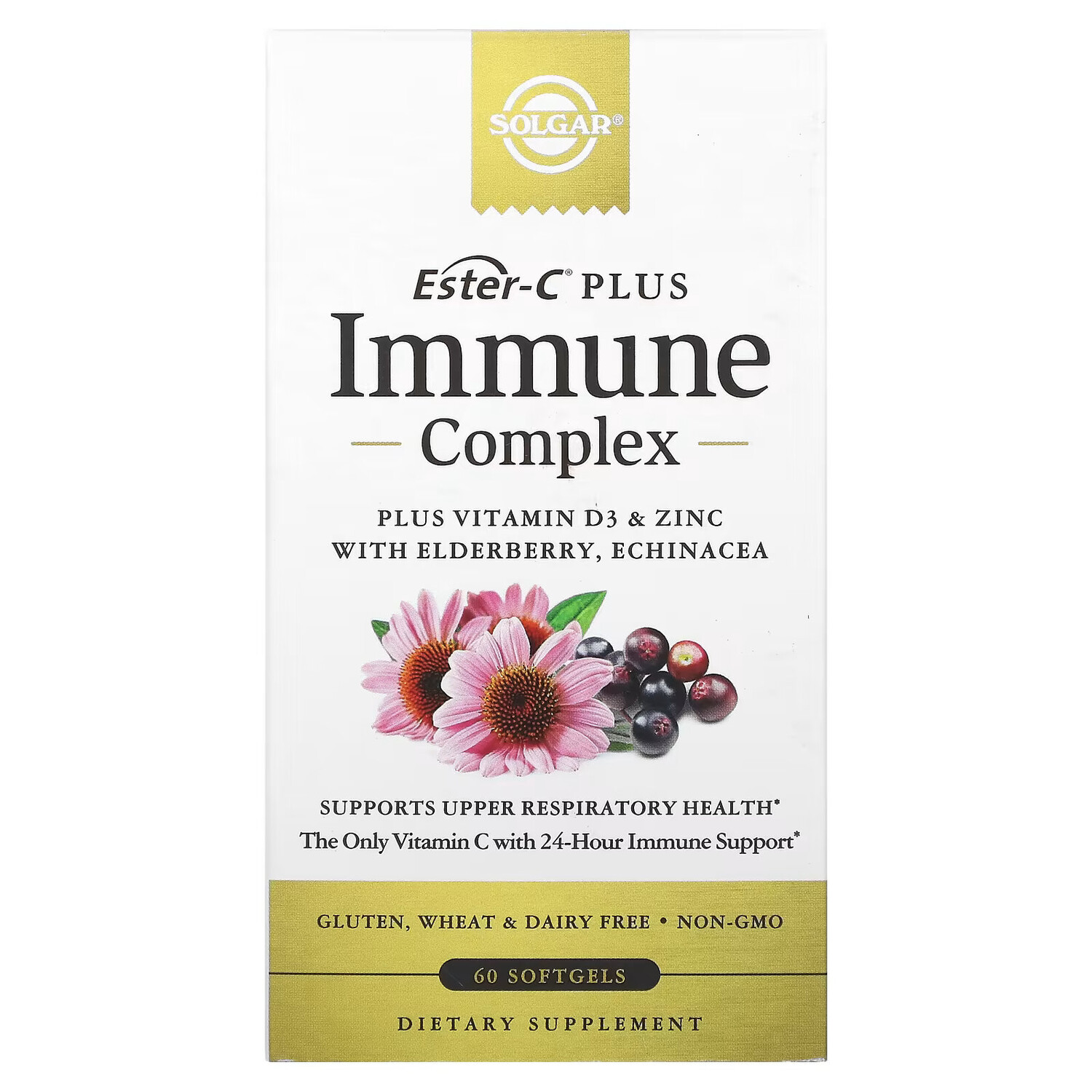 

Solgar, Иммунный комплекс Ester-C Plus, 60 мягких таблеток
