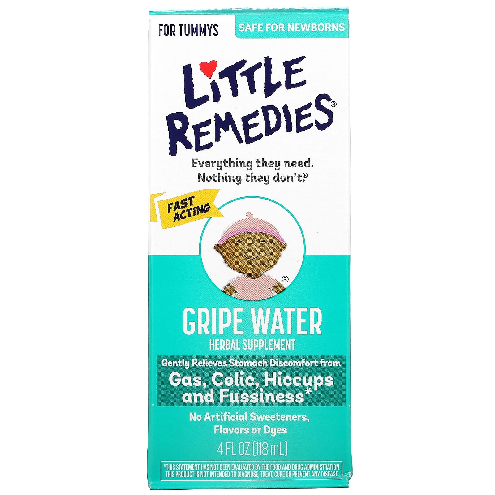 цена Травяная Добавка Little Remedies Gripe Water для животика, 118 мл