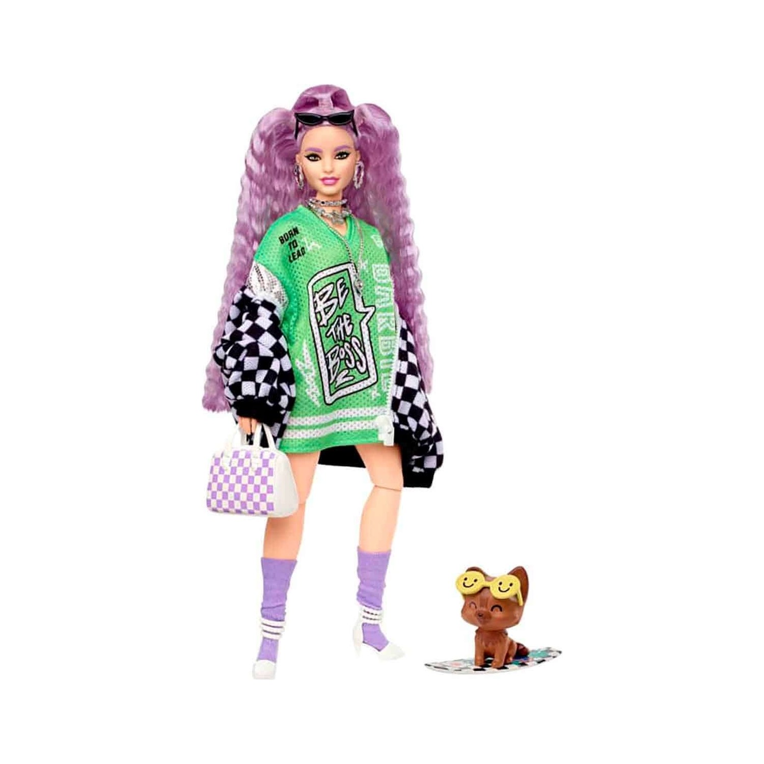 Кукла Barbie № 87 и щенок с регулируемыми гибкими суставами Hhn10