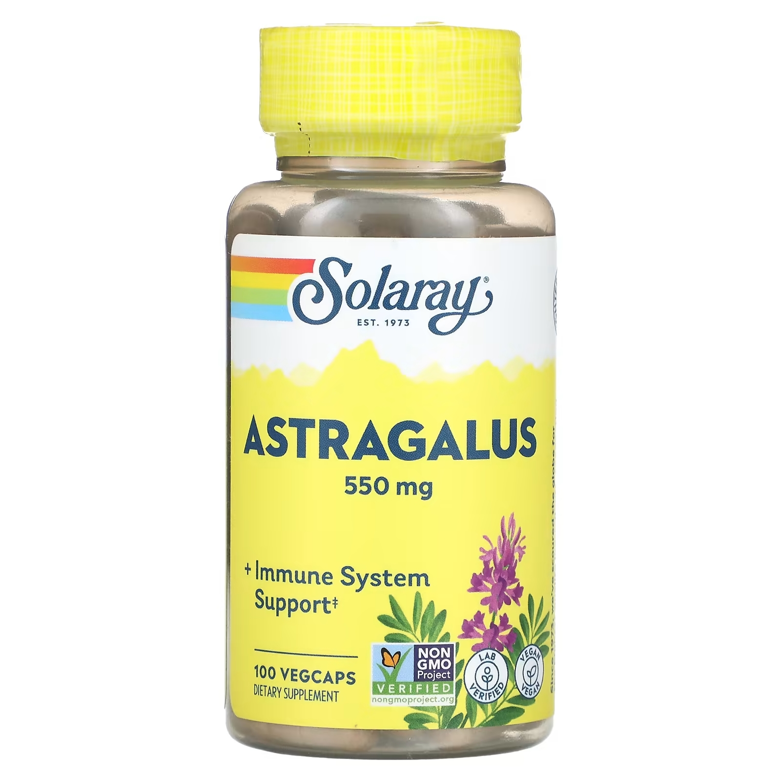 Solaray органически выращенный астрагал 550 мг, 100 вегетарианских капсул