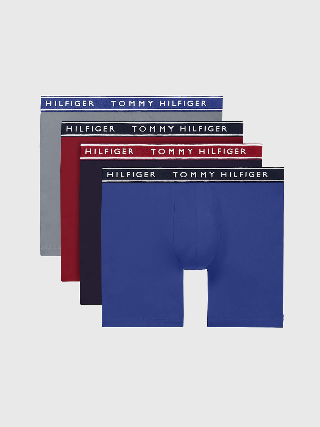 

Набор боксеров Tommy Hilfiger Essential Stretch Cotton, 4 предмета, красный/синий