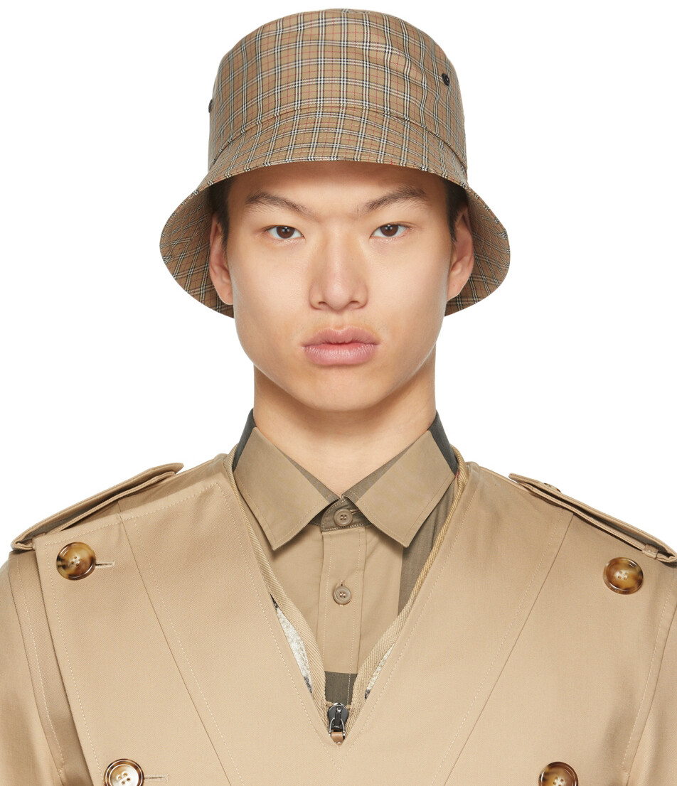 

Коричневая панама в клетку Burberry