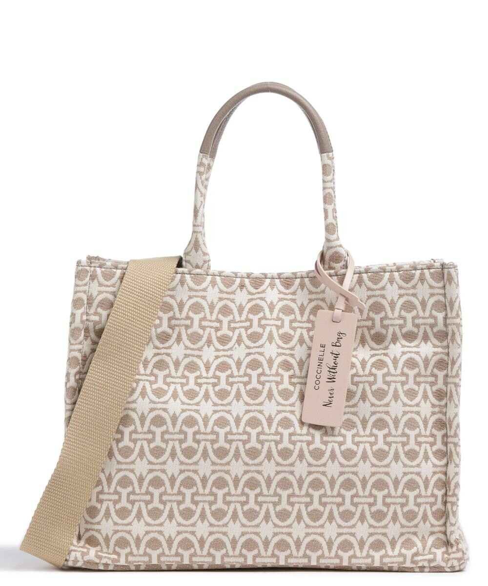 

Текстиль для шоппера Never Without Bag с монограммой Coccinelle, бежевый