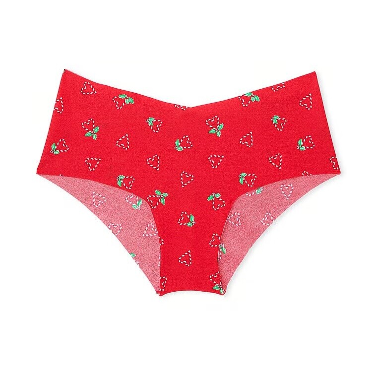 

Трусы Victoria's Secret No-Show Cheeky, красный/белый
