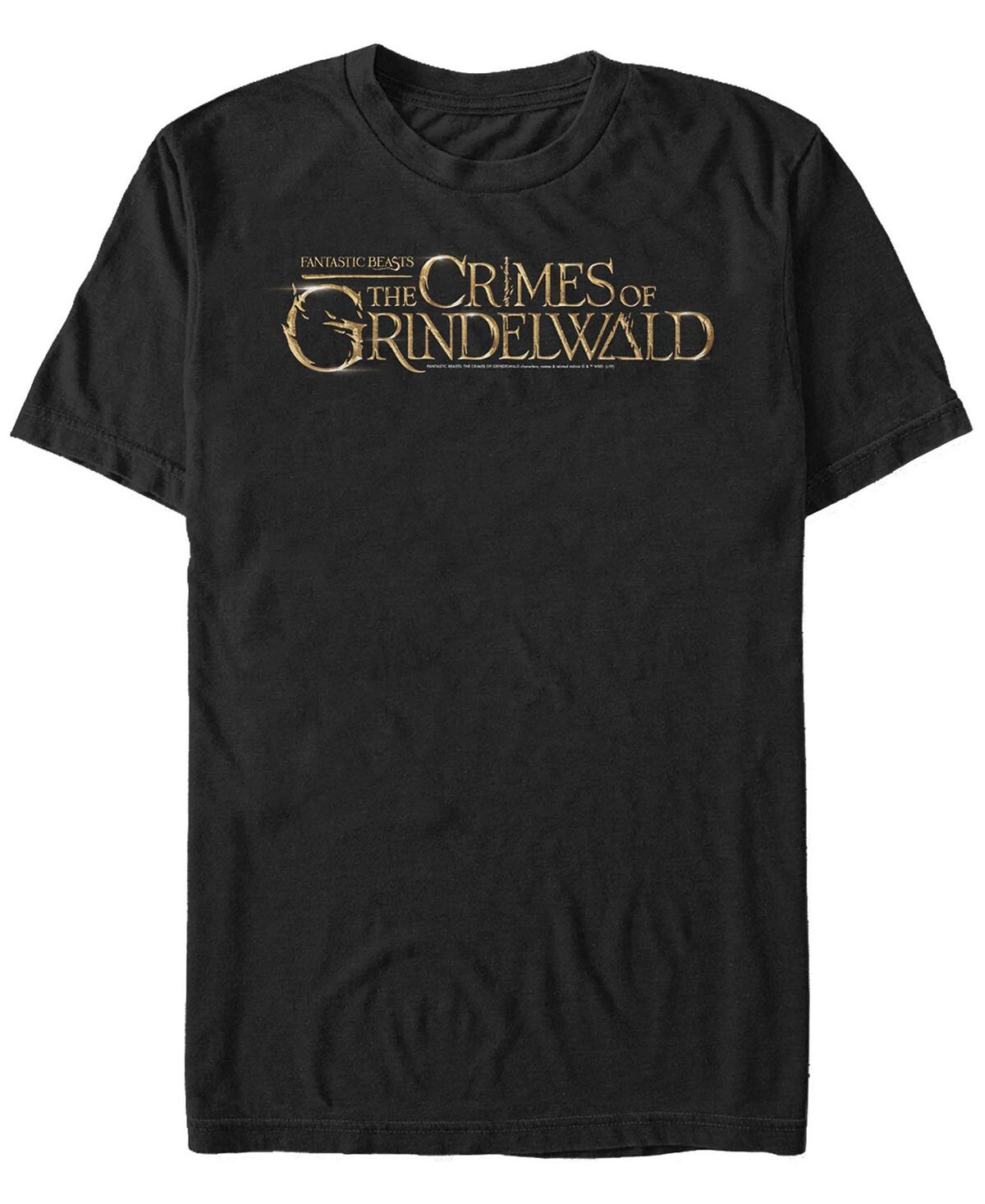

Мужская футболка с коротким рукавом с логотипом fantastic beasts crimes of grindelwald Fifth Sun, черный