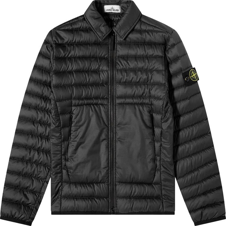 

Рубашка Stone Island Light Down Shirt Jacket 'Black', черный