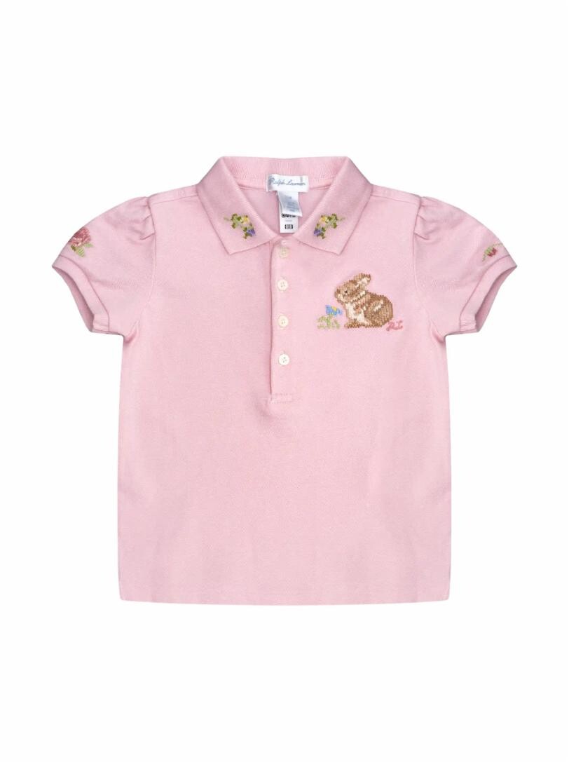 

Хлопковое поло с вышивкой Ralph Lauren