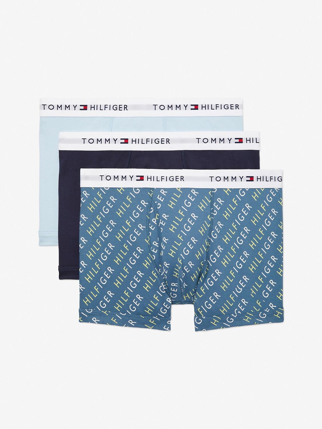 

Хлопковый багажник classics 3pk Tommy Hilfiger, бирюзовый/темно-синий/голубой