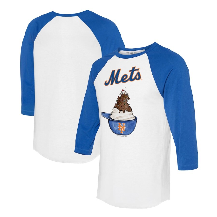 

Футболка с длинным рукавом Tiny Turnip New York Mets, белый