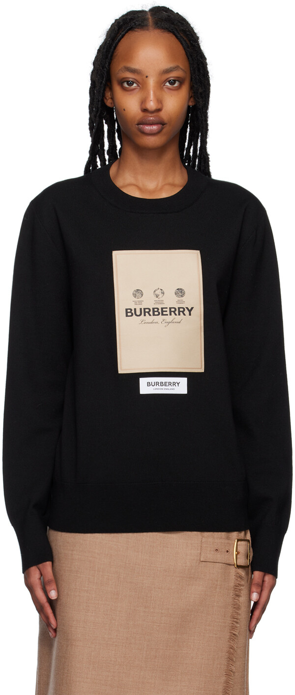

Свитер с аппликацией Black Label Burberry, Коричневый