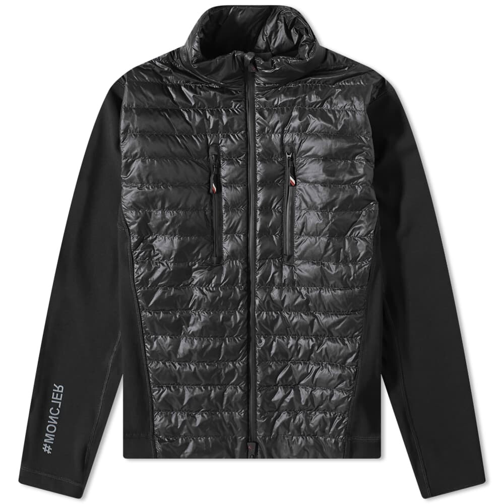 

Техническая трикотажная куртка на молнии Moncler Grenoble, Черный