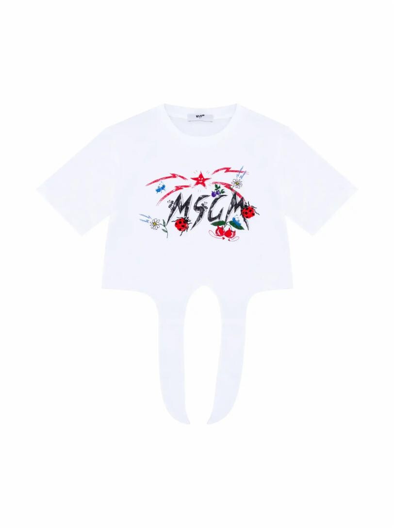 

Хлопковая футболка с принтом MSGM