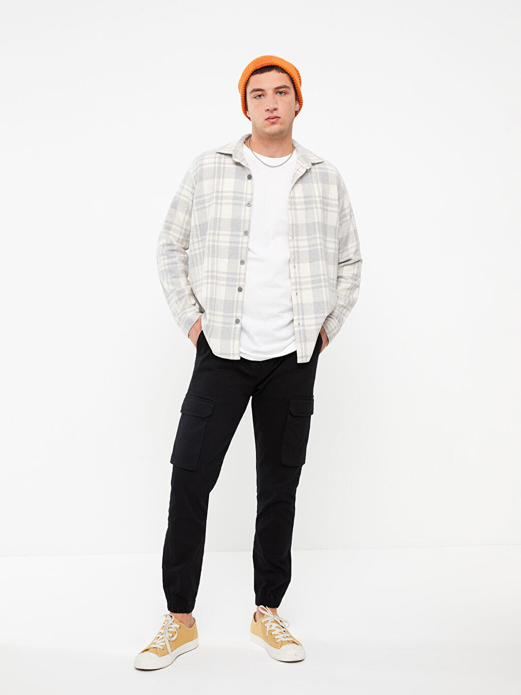 

Мужские брюки карго Slim Fit из габардина Xside, Черный