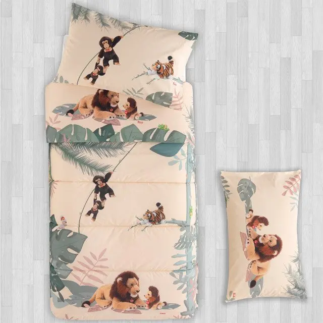 

Одеяло Gabel Trudi Jungle 1 Square Digital Placed Print, бежевый/зеленый