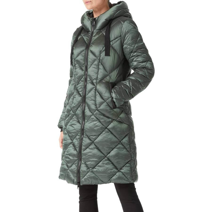 Куртка Bellivera Puffer Padded Coat Quilted Lightweight, зеленый куртка утепленная uniqlo warm padded quilted бежевый