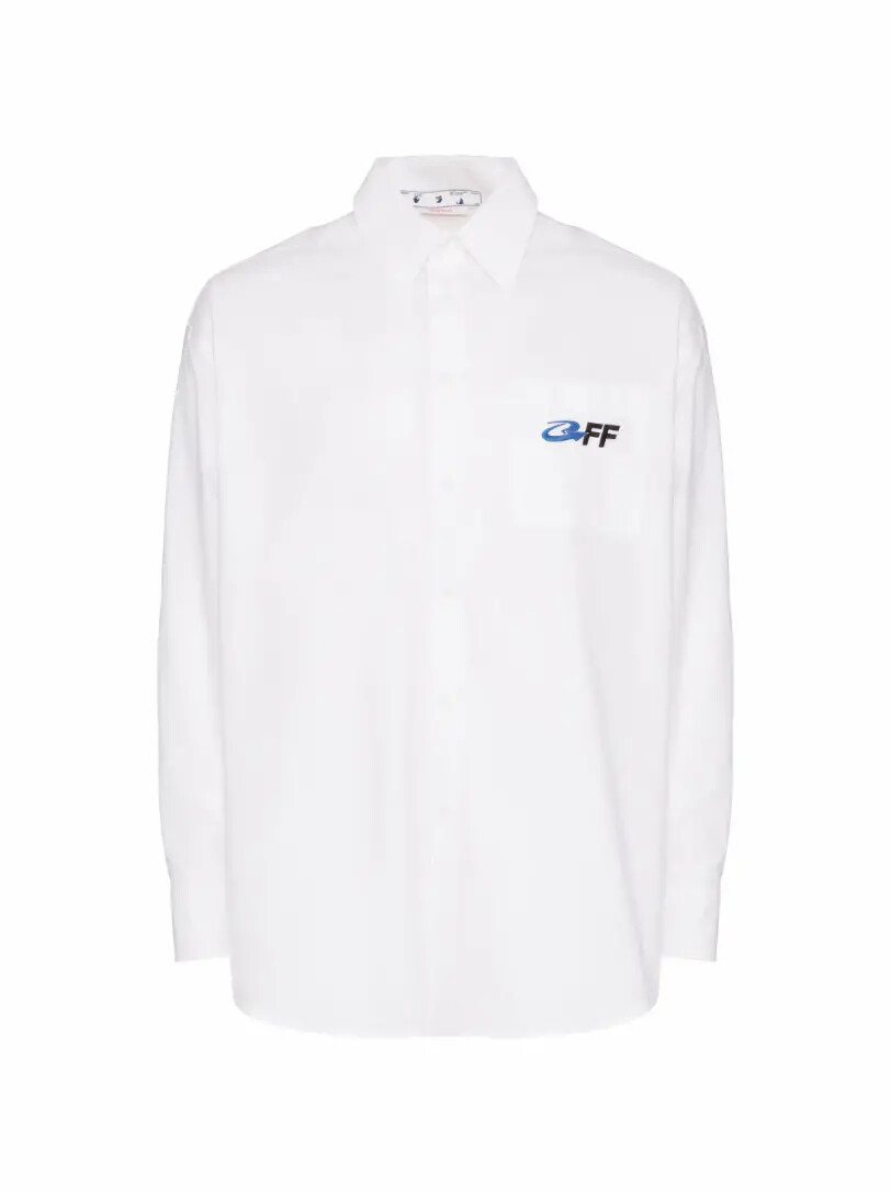 

Удлиненная рубашка с логотипом Off-White