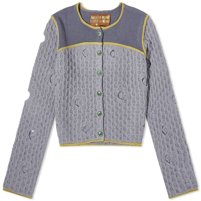 

Кардиган Brain Dead Reverse Seam Wholly, светло-фиолетовый