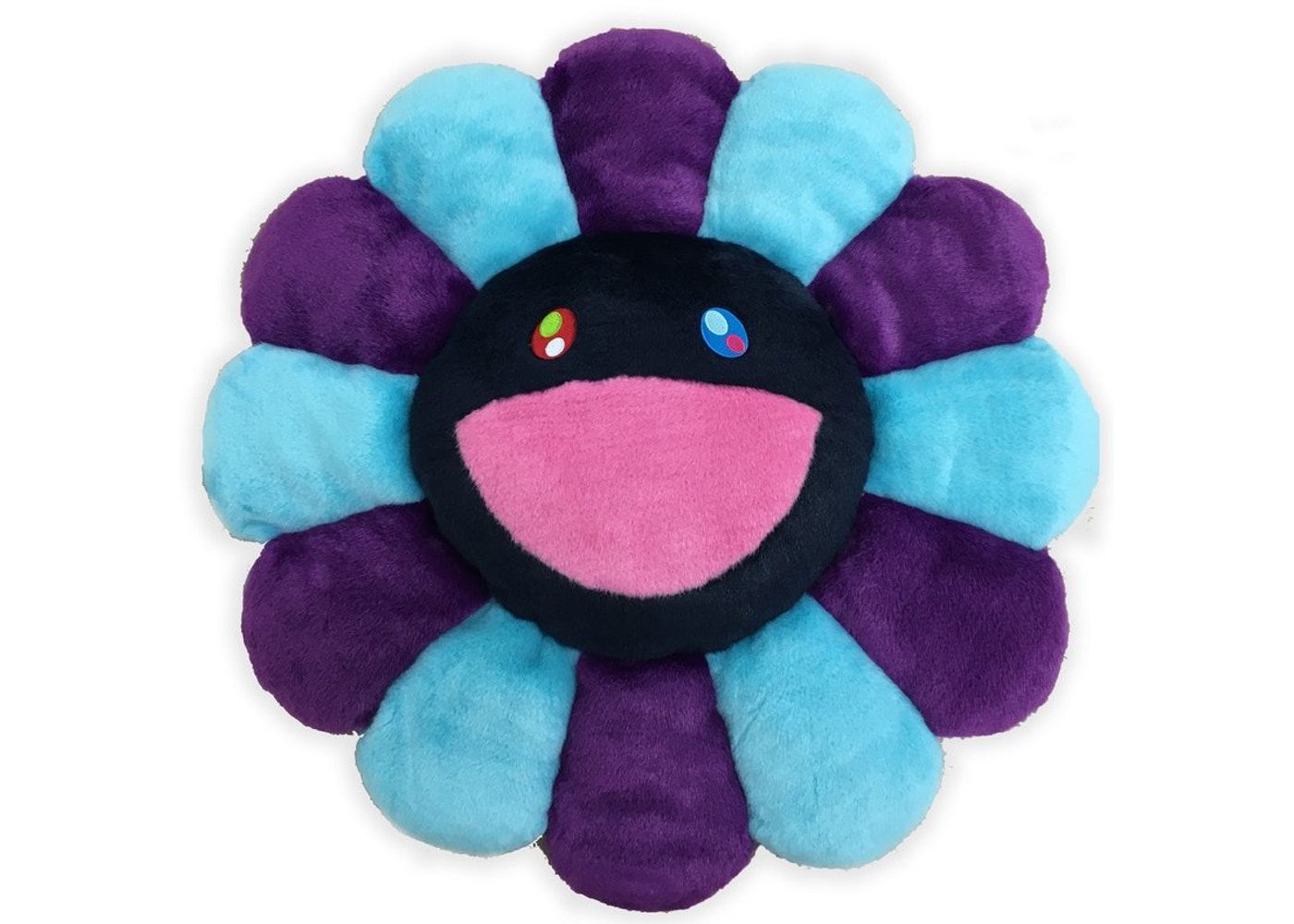 Мягкая плюшевая фигурка Takashi Murakami Flower, 60 см, фиолетовый/голубой/черный мягкая фигурка игрушка