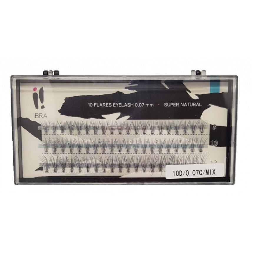 

Ibra Super Natural False Eyelash Tufts 10 D-0.07mm C Mix