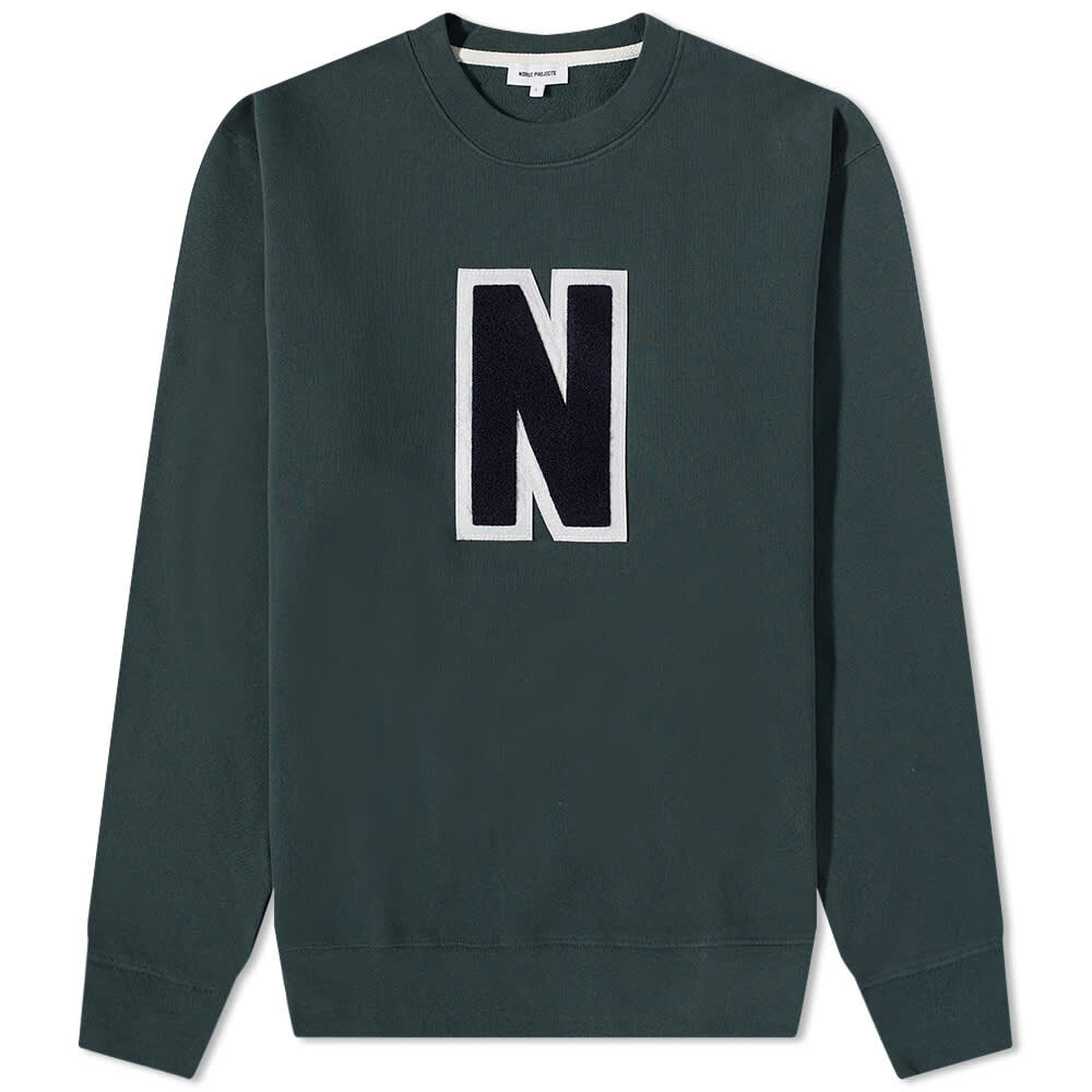 

Толстовка Norse Projects Arne Varsity N Crew Sweat, Серый