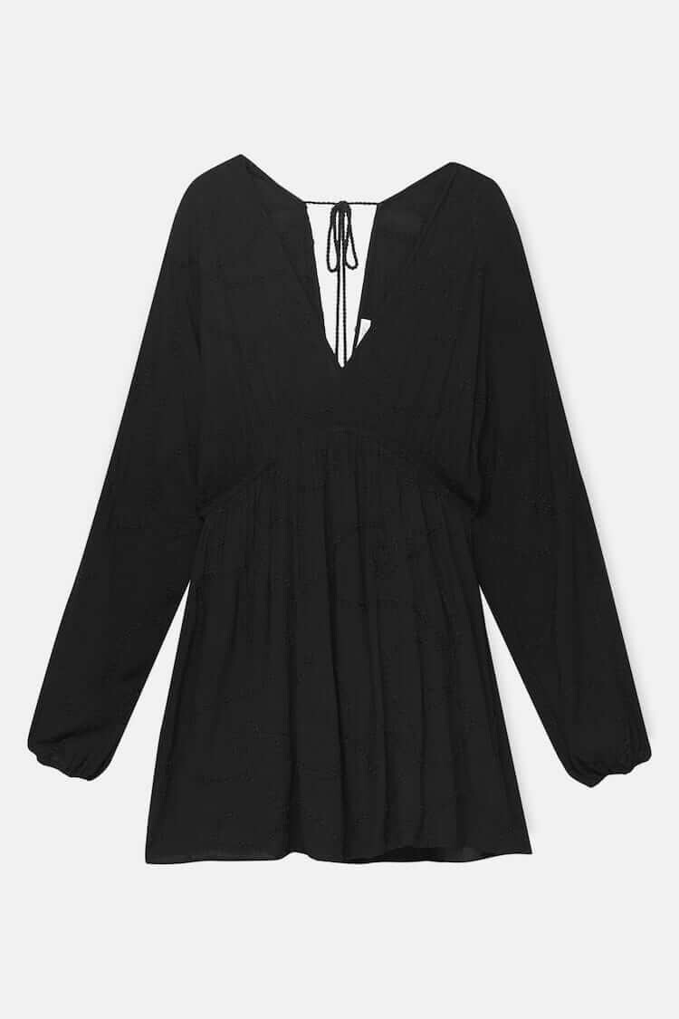 

Платье Pull&Bear Embroidered, черный