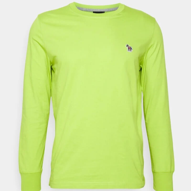 

Лонгслив PS Paul Smith Reg Fit Zebra Badge, зеленый
