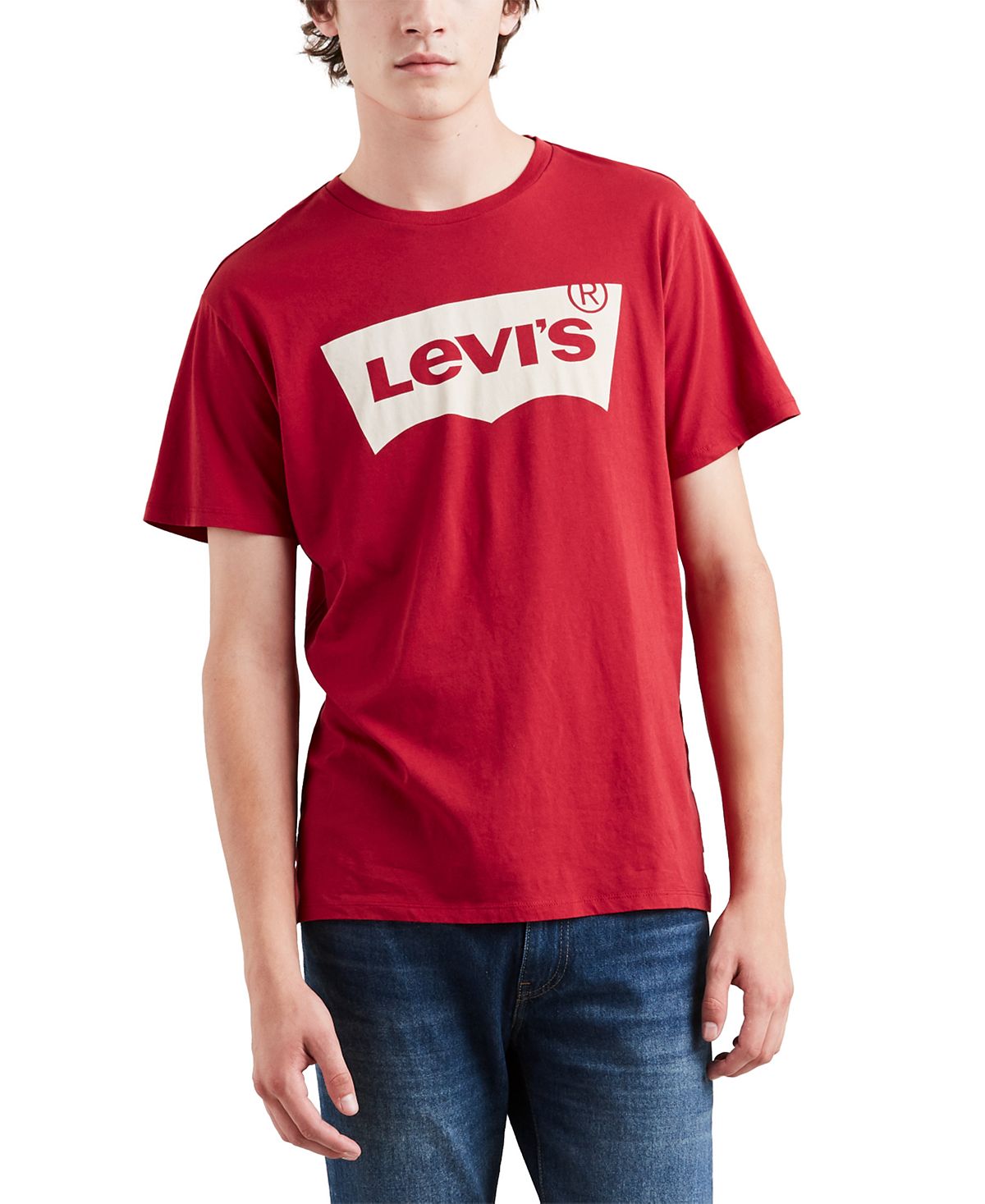 Мужская футболка с коротким рукавом и логотипом batwing Levi's 2022 f1 футболка мужская формула один водитель 33 verstappen печатная мужская и женская мужская футболка с коротким рукавом и логотипом super team