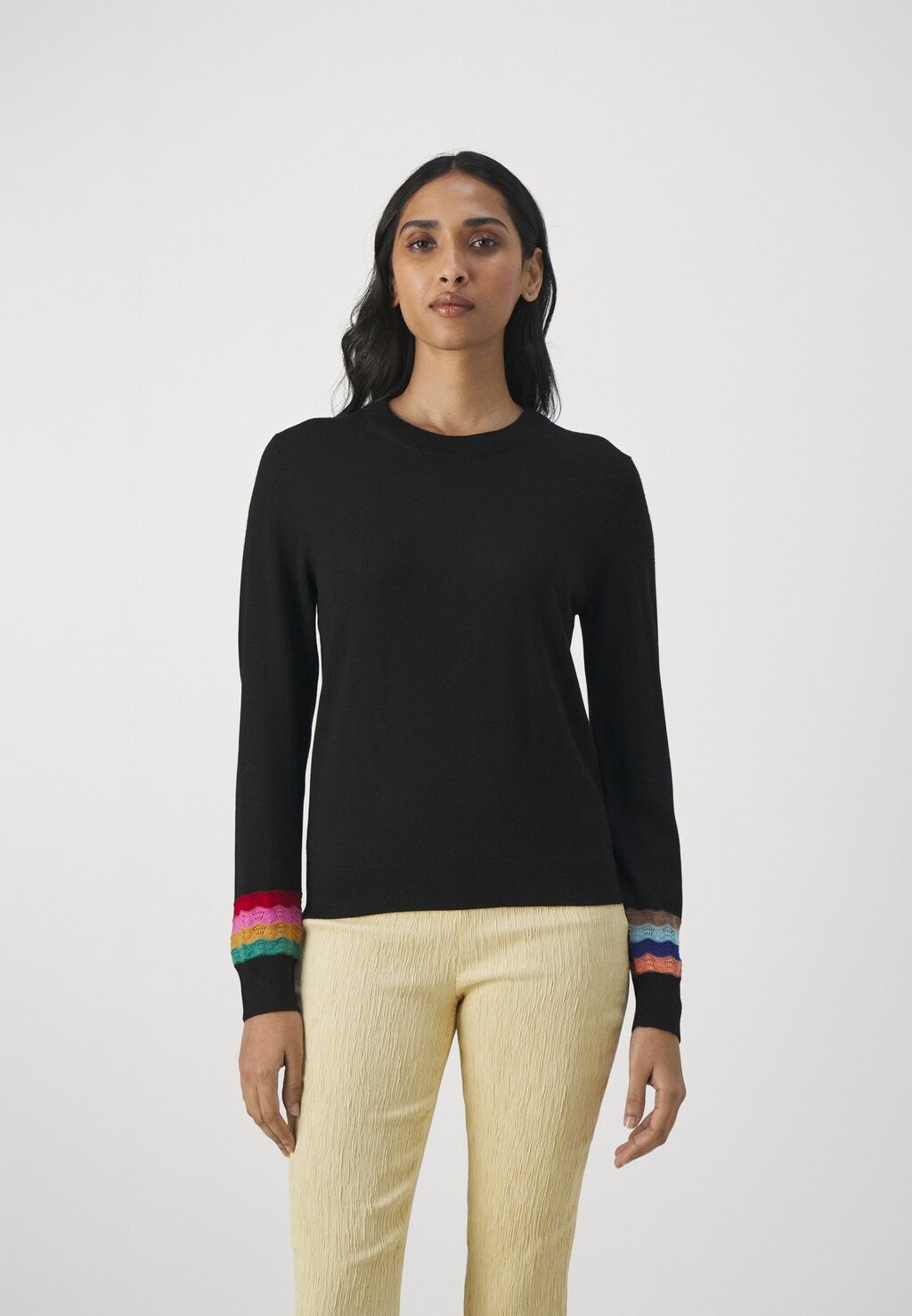 

Свитшот PS Paul Smith ЖЕНСКИЙ КРУГЛЫЙ ВЫРЕЗ, черный
