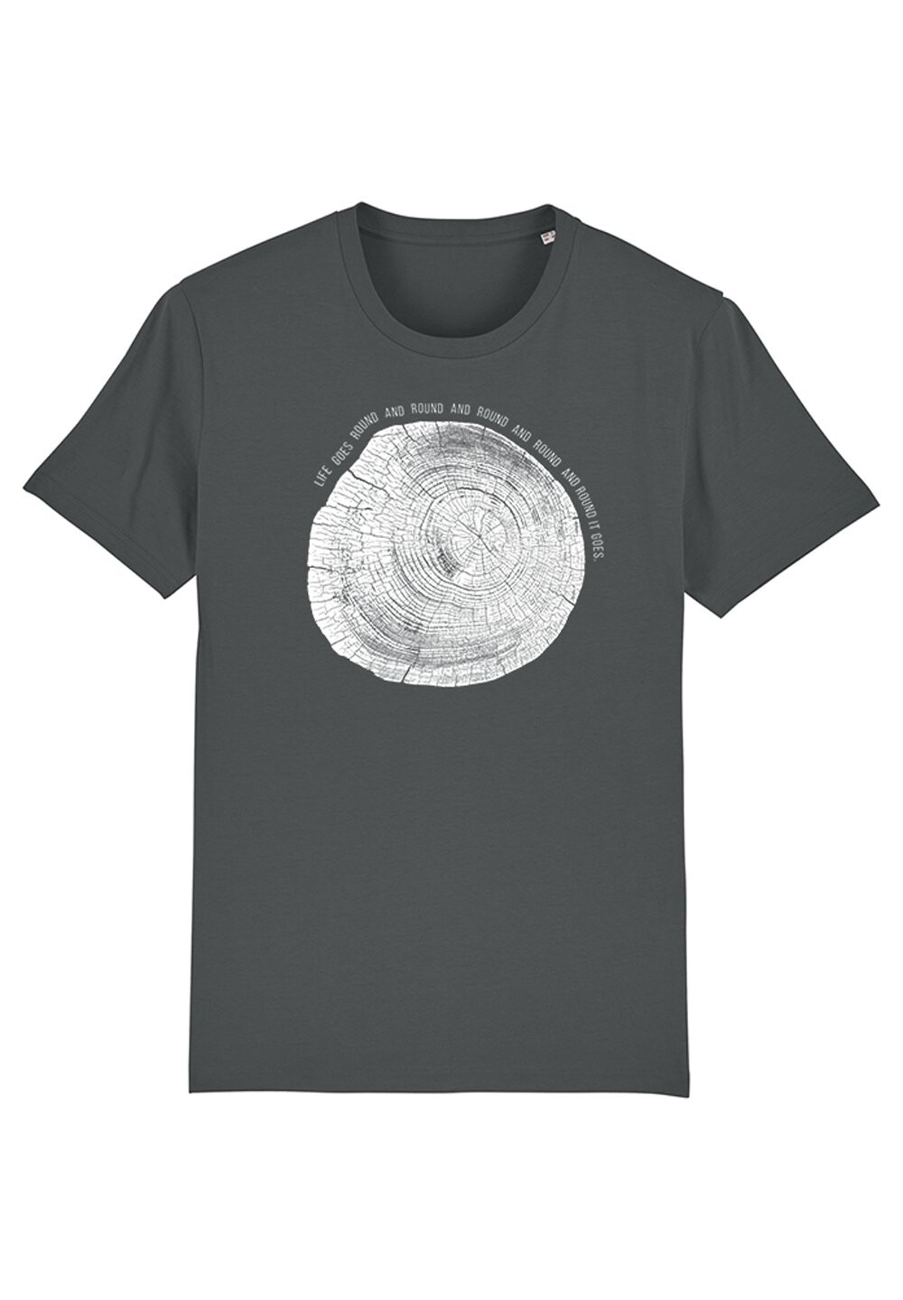 

Футболка с принтом BAUMSCHEIBE Watapparel, цвет anthracite