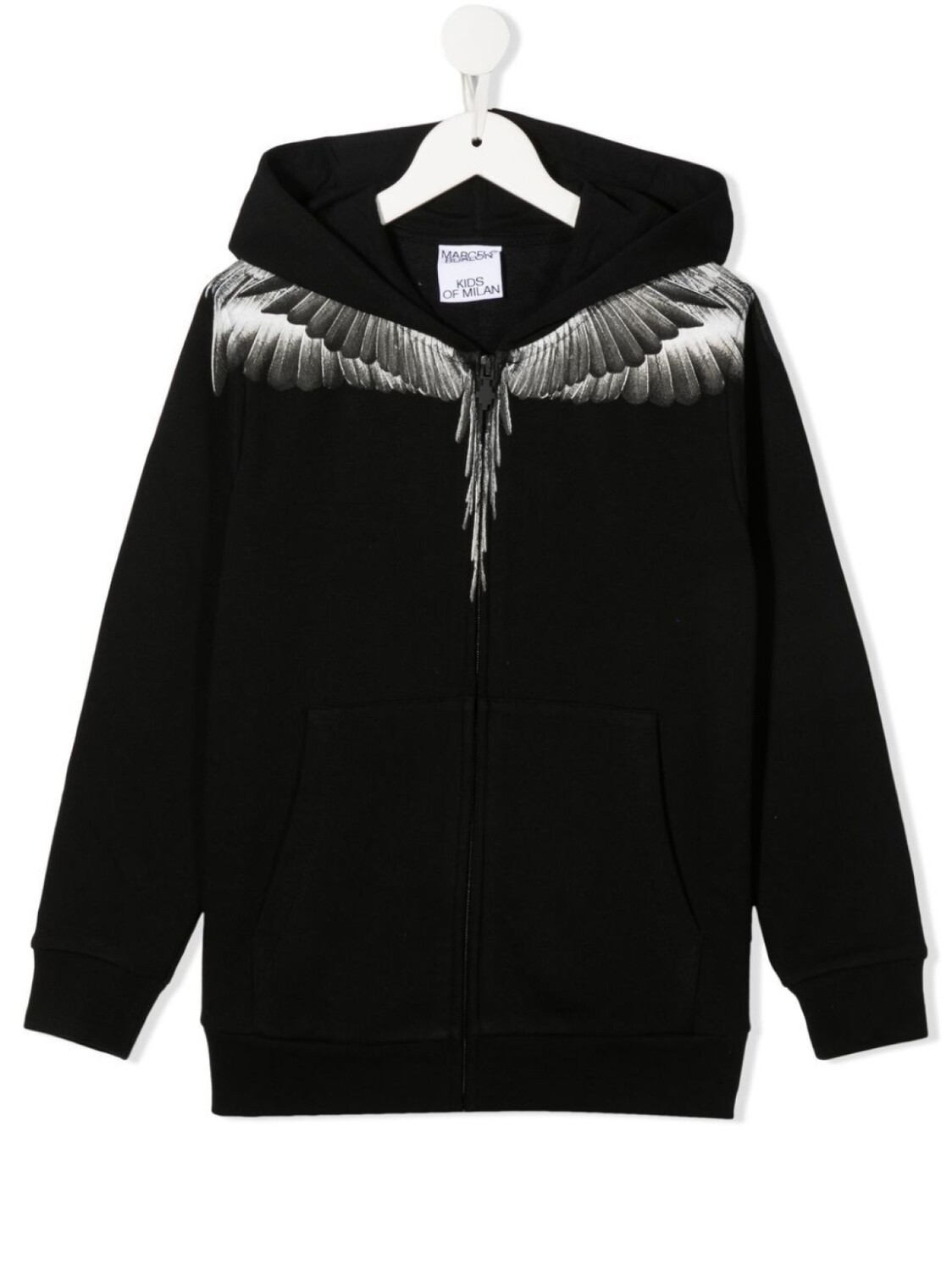 

Худи с принтом Wings Marcelo Burlon County Of Milan Kids, черный