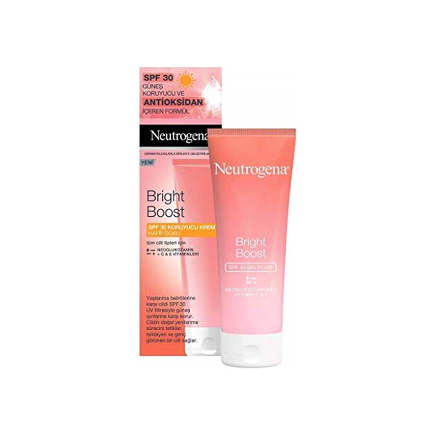 

Защитный крем SPF30 Neutrogena Bright Boost с легкой текстурой, 50 мл