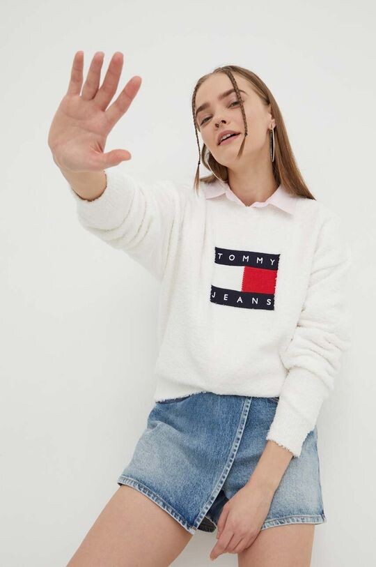 

Свитер Tommy Jeans, белый