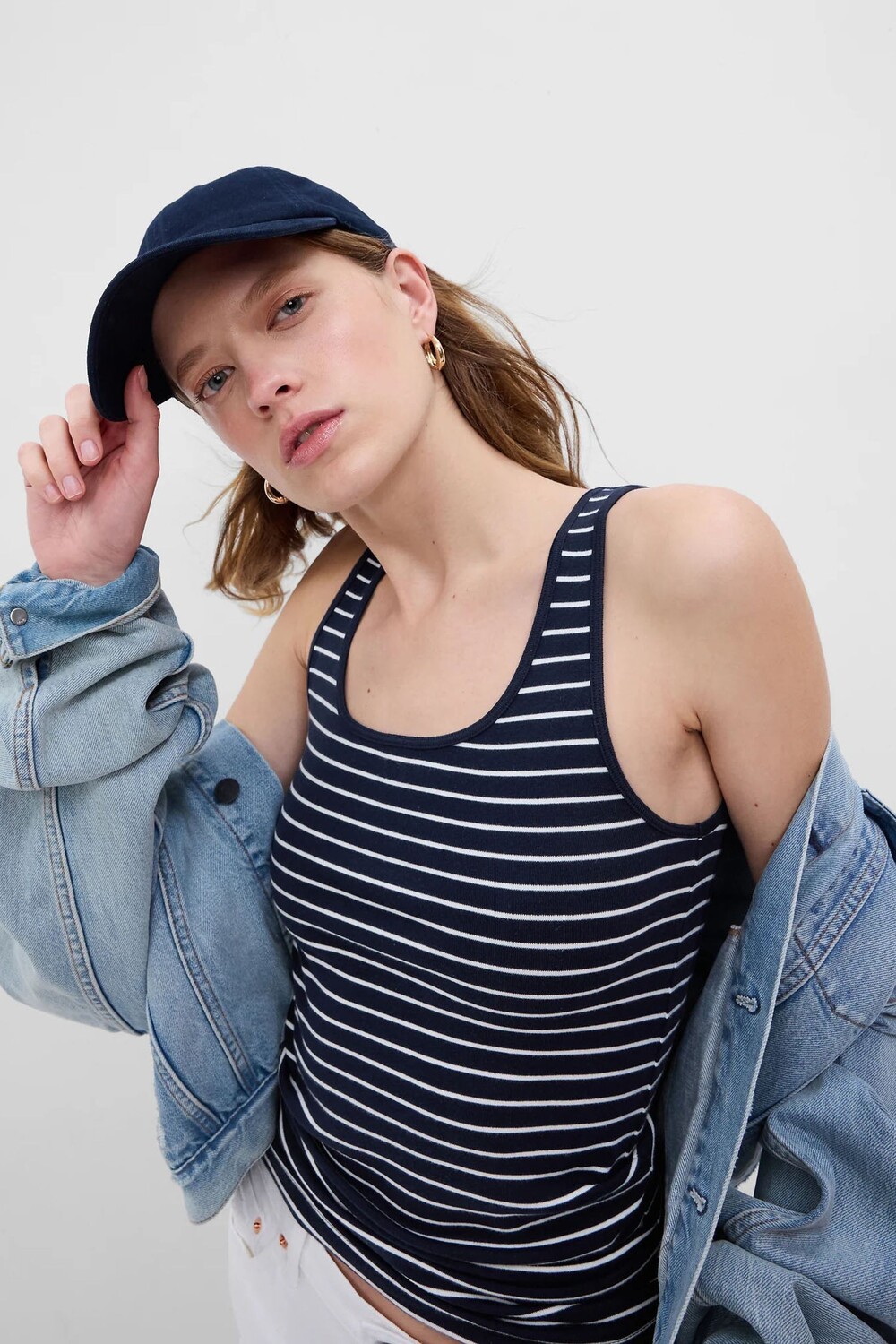 

Современная майка Gap, синий