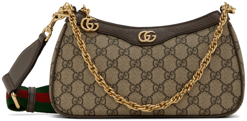 

Бежевая сумка на плечо Ophidia GG Gucci